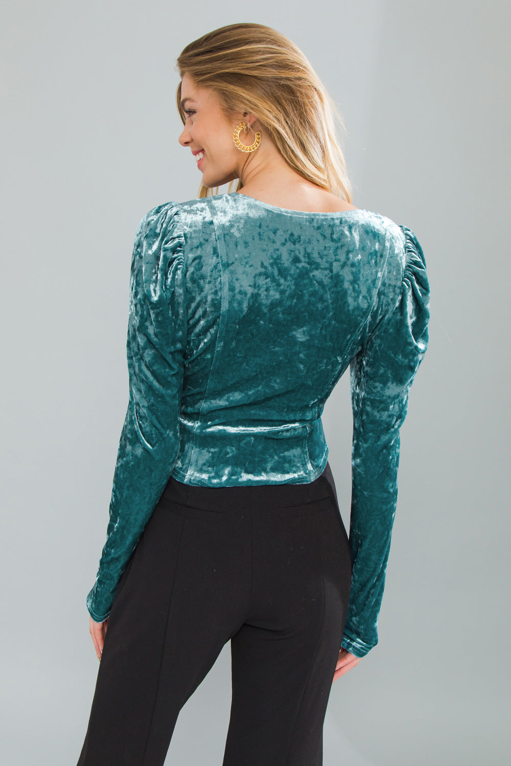 PUT ON A SHOW VELVET TOP Flying Tomato