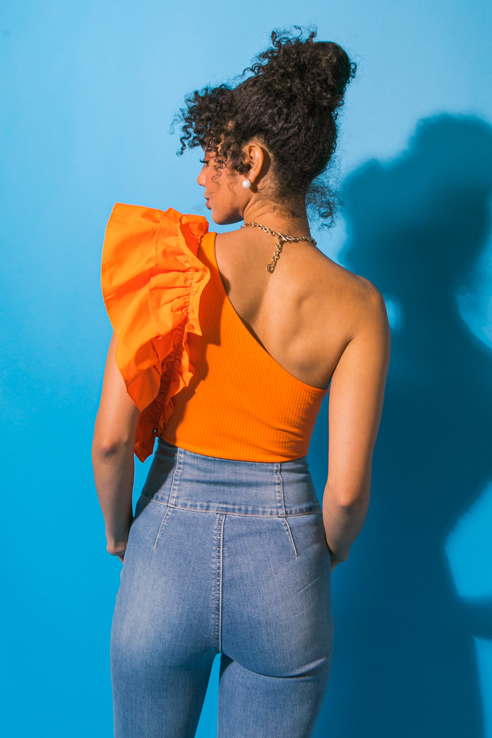 DREAMWORLD OFF THE SHOULDER WOVEN BODYSUIT Flying Tomato