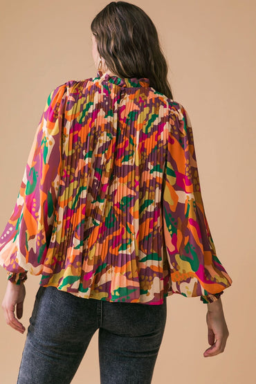 ELEVATE YOUR STYLE RUFFLED WOVEN TOP