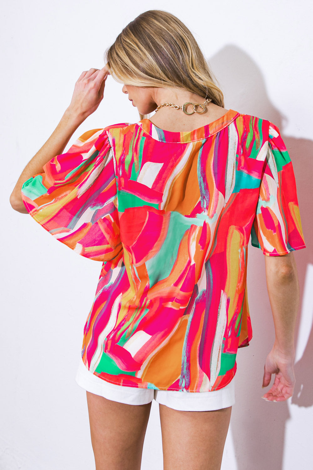 LEAN ON ME WOVEN TOP Flying Tomato