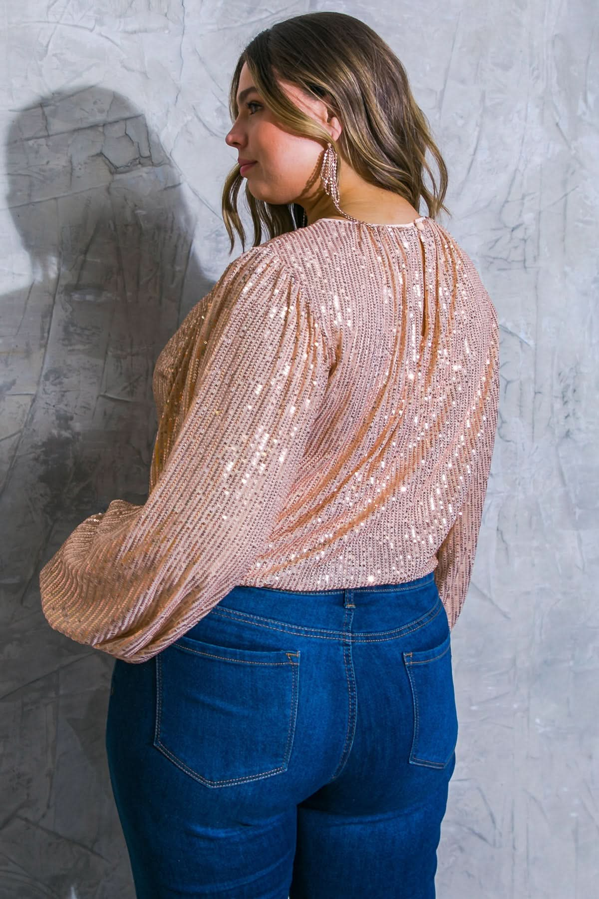 SPARKLING MEMORIES SEQUIN TOP