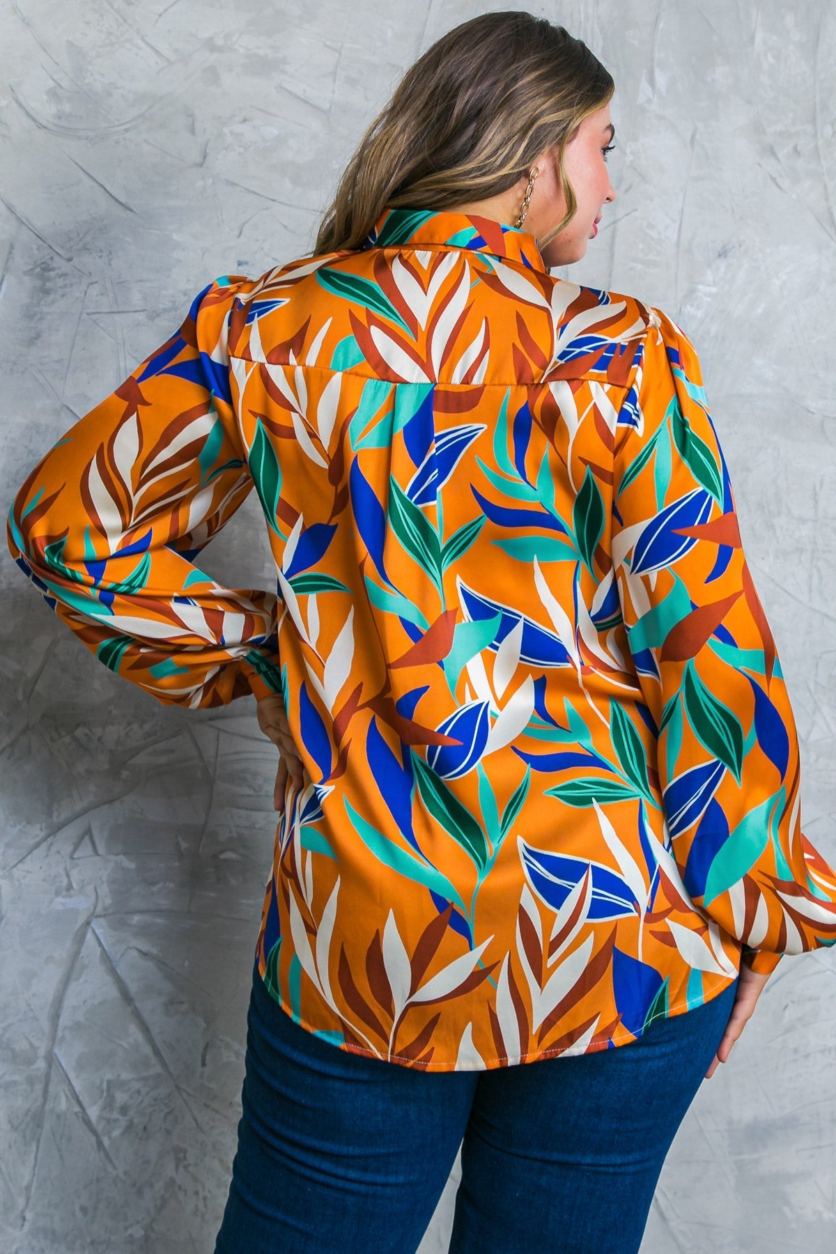 FEELS LIKE FALL WOVEN TOP Flying Tomato