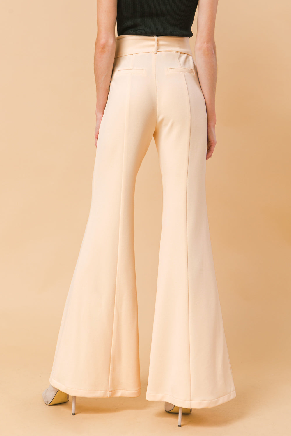 COUNTDOWN THE HOURS WOVEN FLARED PANTS Flying Tomato
