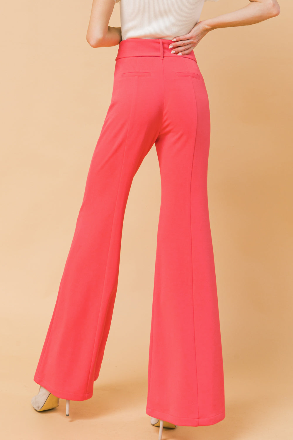 COUNTDOWN THE HOURS WOVEN FLARED PANTS Flying Tomato