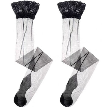 Black Lace Sexy Stockings - Love Salve
