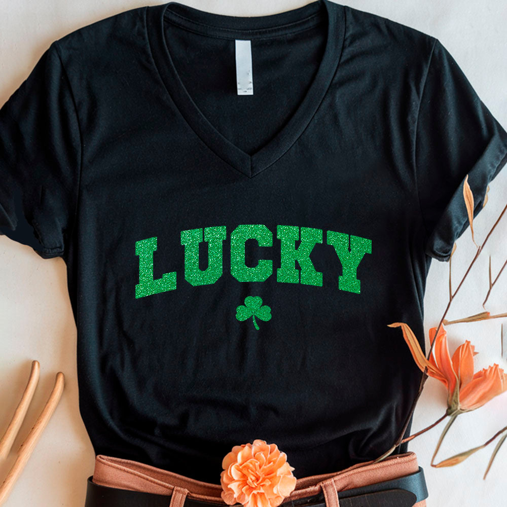 St Patricks Day Cute Lucky Clover Top Adorb.co