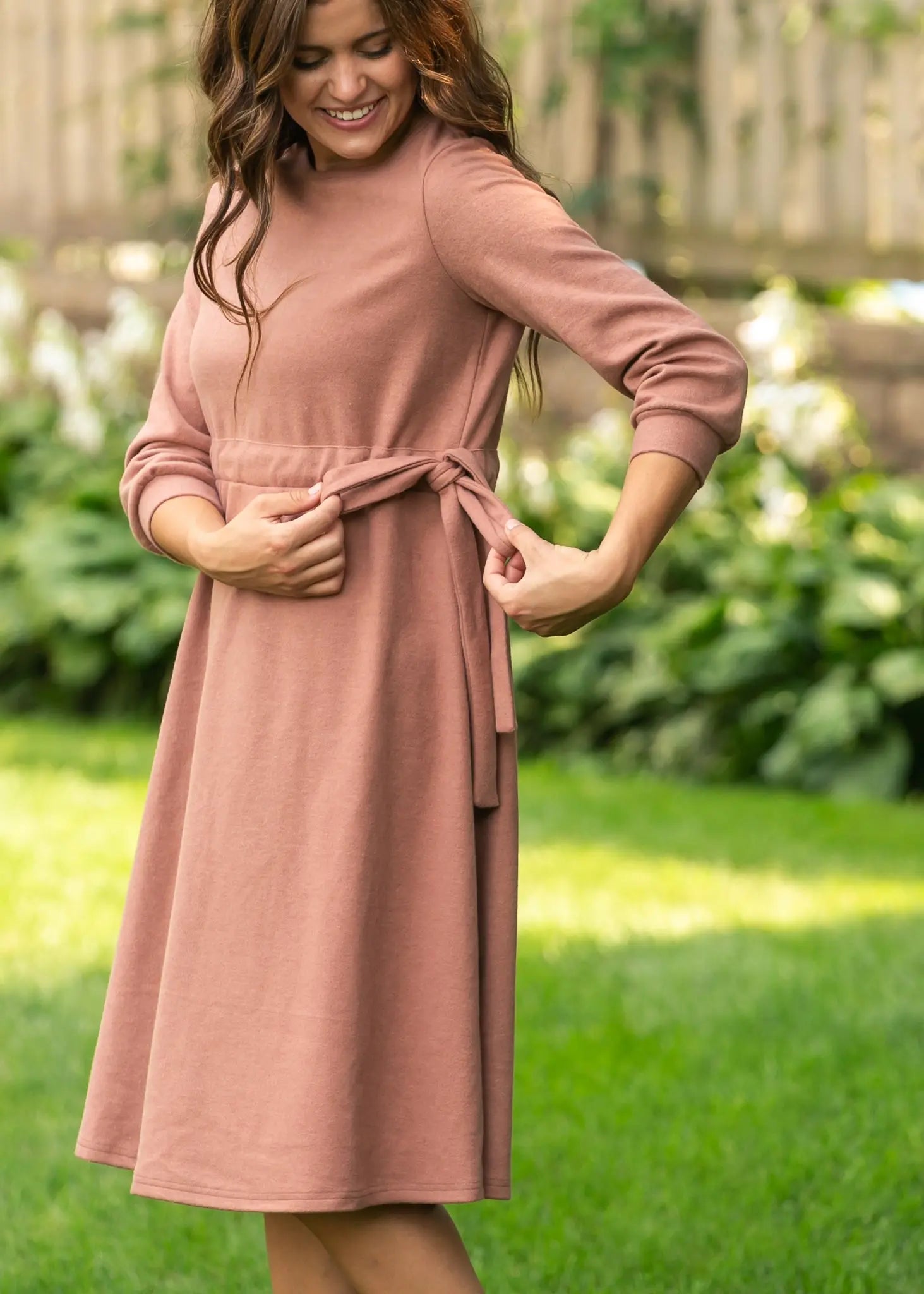 Blair Long Sleeve Midi Dress Inherit Co.