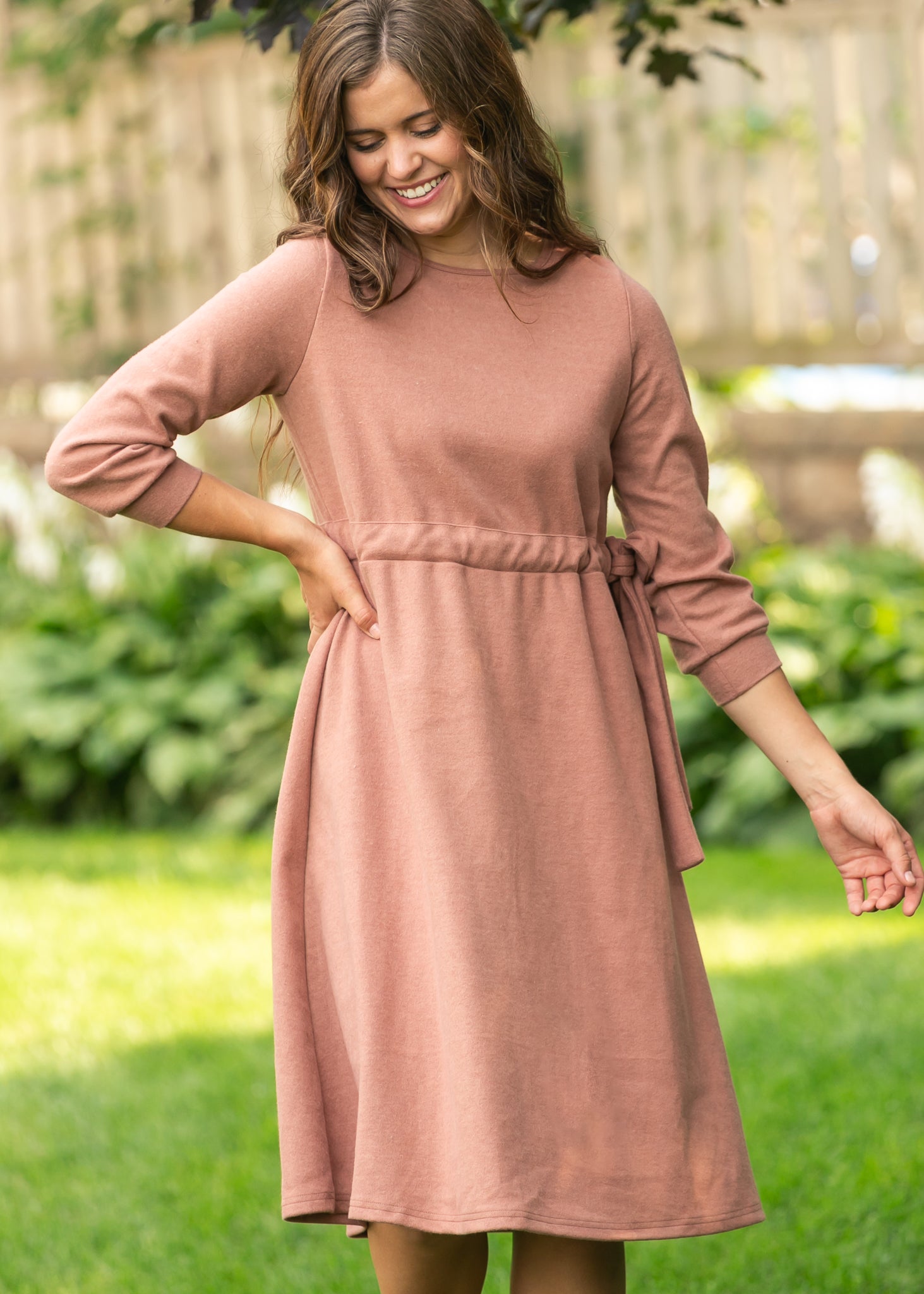 Blair Long Sleeve Midi Dress Inherit Co.