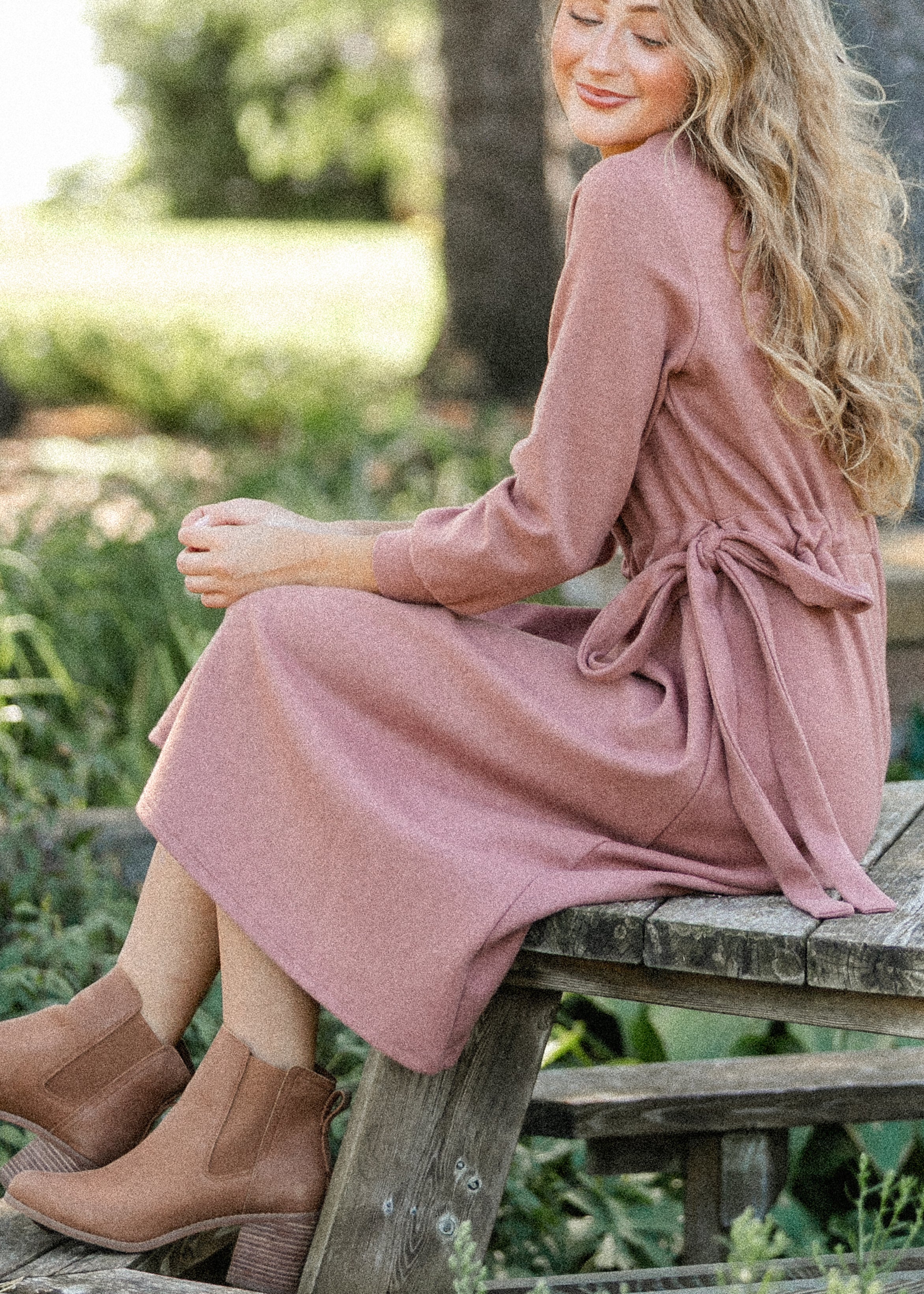 Blair Long Sleeve Midi Dress Inherit Co.