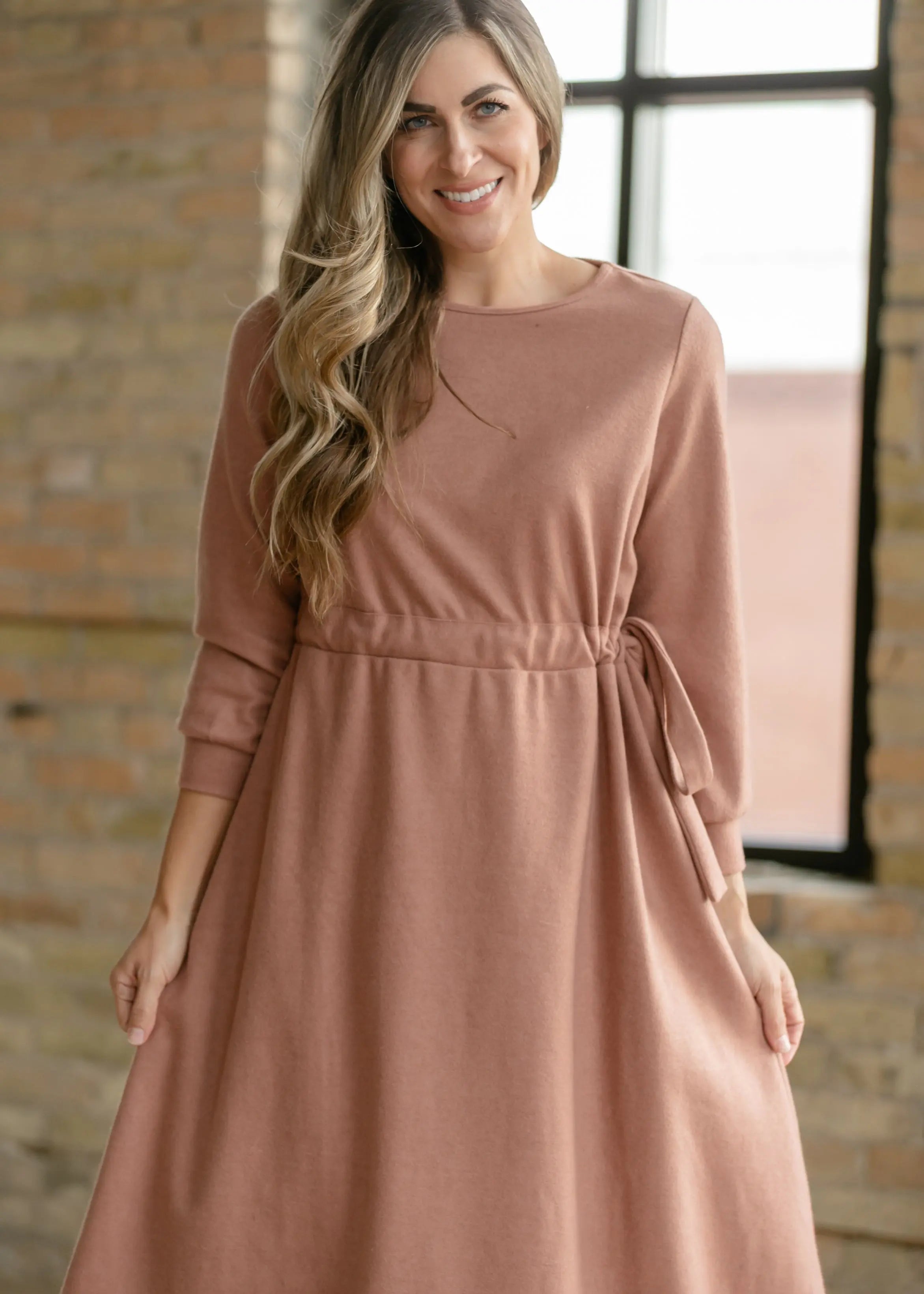 Blair Long Sleeve Midi Dress Inherit Co.