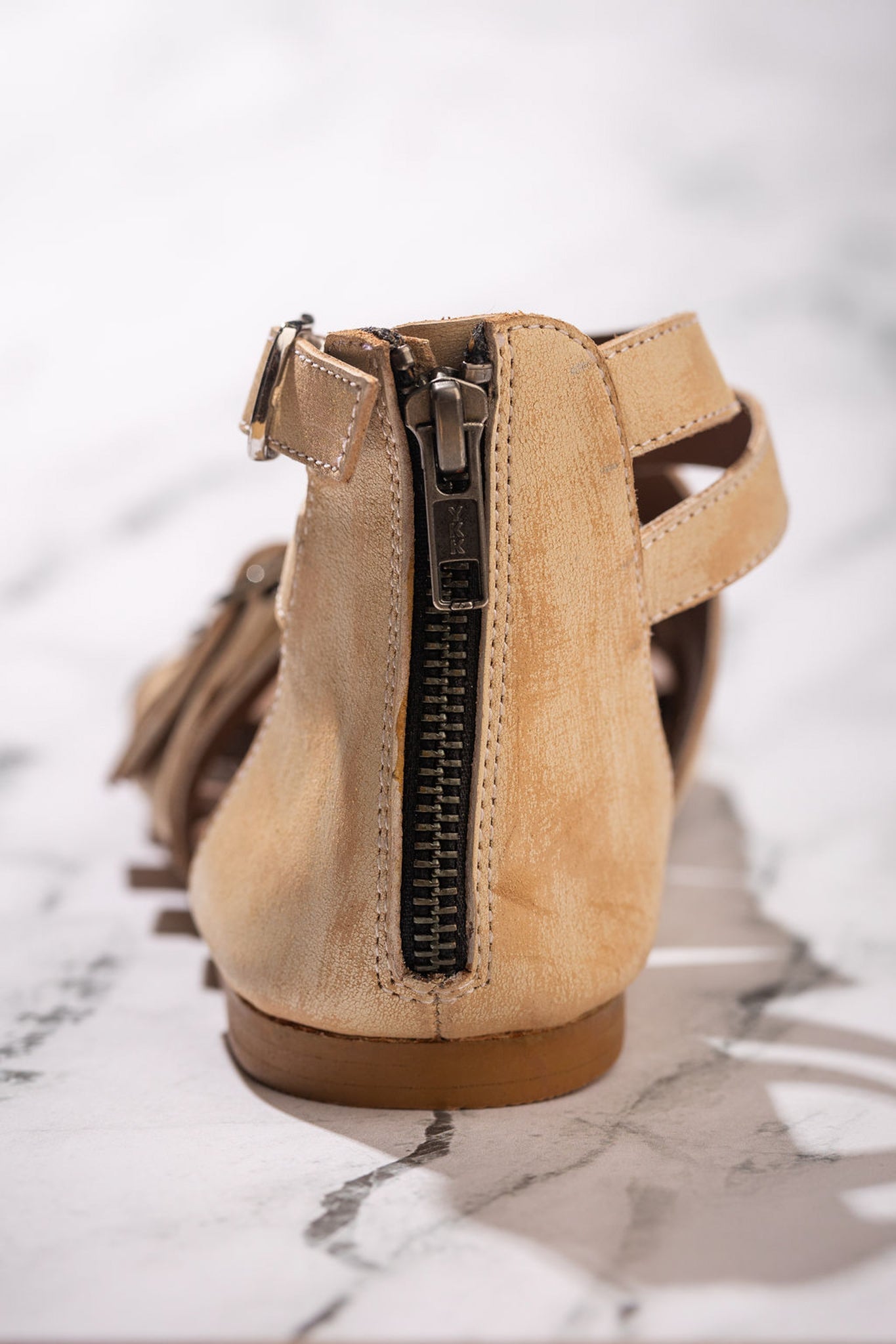 Blair White Leather Sandals With Adjustable Straps Wide Fit Naughty Monkey
