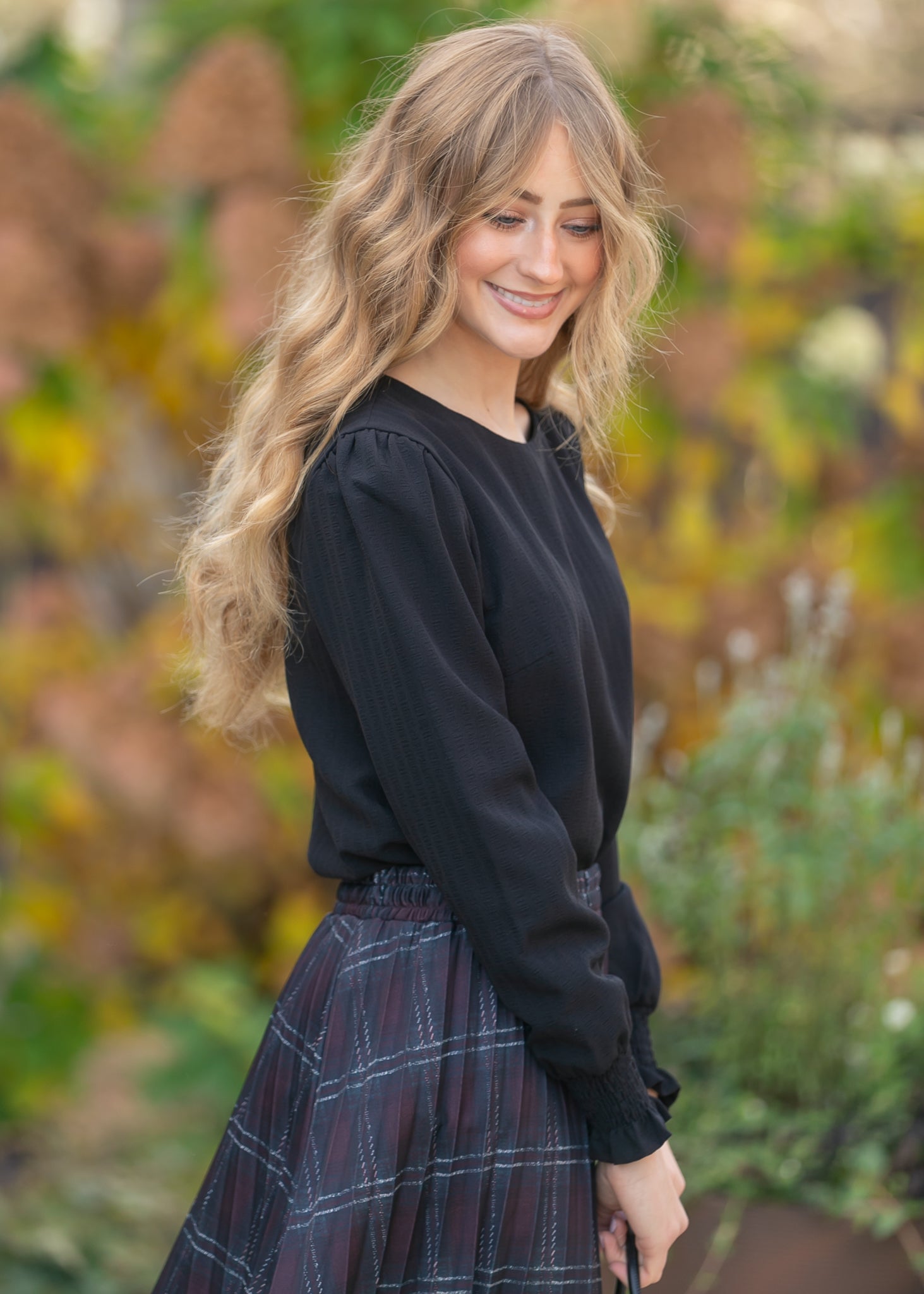 Blake Cinched Sleeve Blouse Inherit Co.