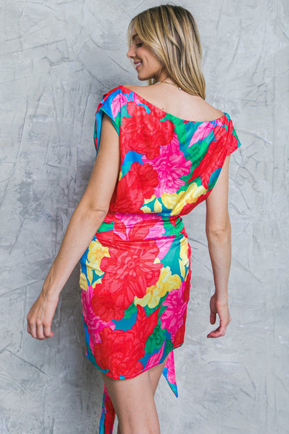 BLOOM SEASON WOVEN MINI DRESS - Love Salve