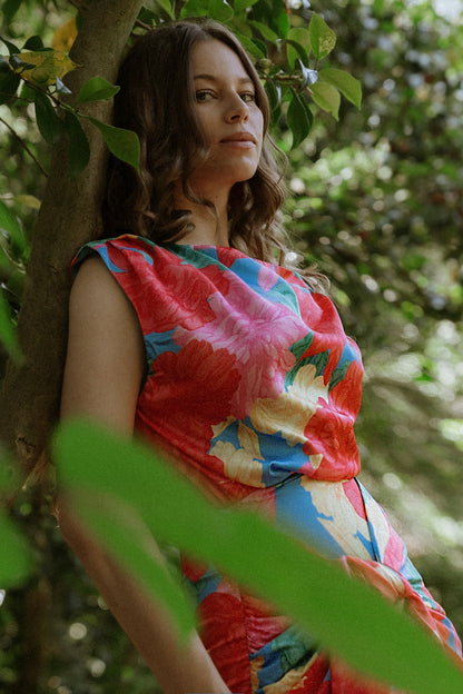 BLOOM SEASON WOVEN MINI DRESS - Love Salve