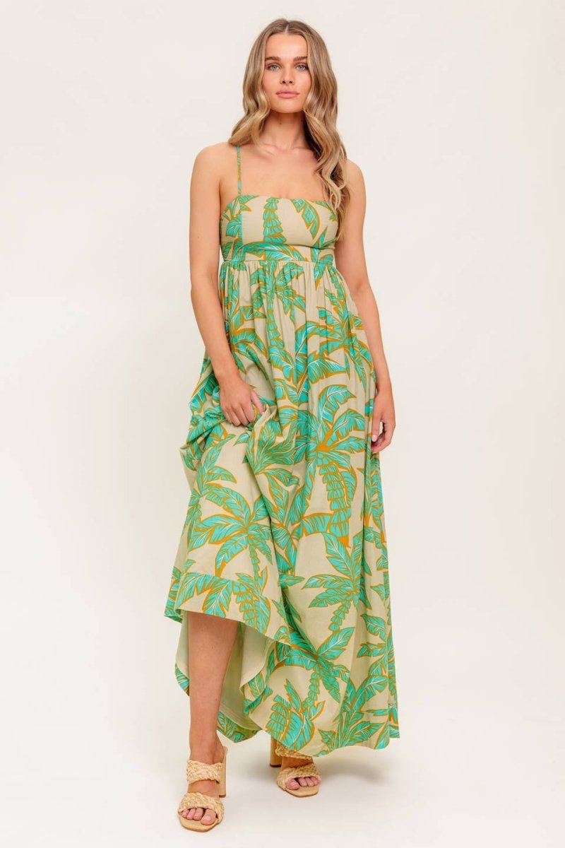 BLOSSOM SPELL WOVEN MAXI DRESS - Love Salve