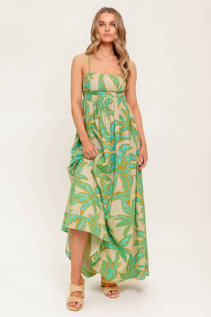 BLOSSOM SPELL WOVEN MAXI DRESS - Love Salve 