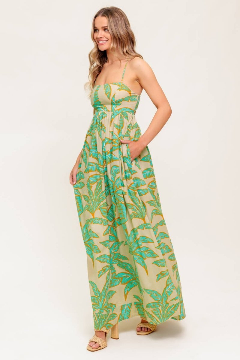 BLOSSOM SPELL WOVEN MAXI DRESS - Love Salve 