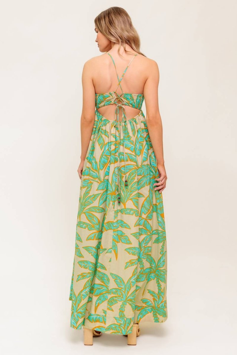 BLOSSOM SPELL WOVEN MAXI DRESS - Love Salve 