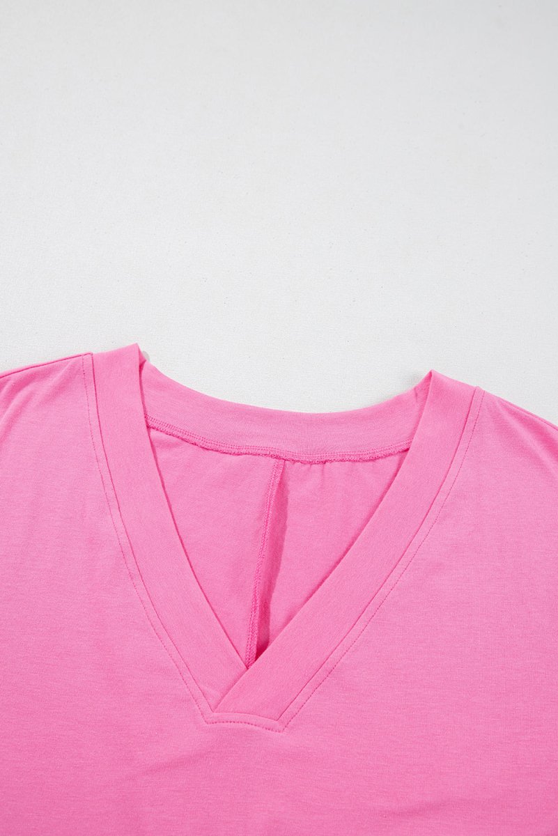 Bonbon Loose Half Sleeve V Neck Knit Romper for Women - Love Salve