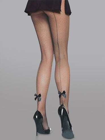 Bow Detail Sheer Mesh Tights - Love Salve