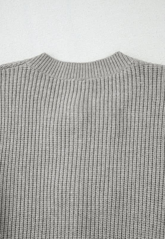 Bow Round Neck Long Sleeve Cardigan - Love Salve 