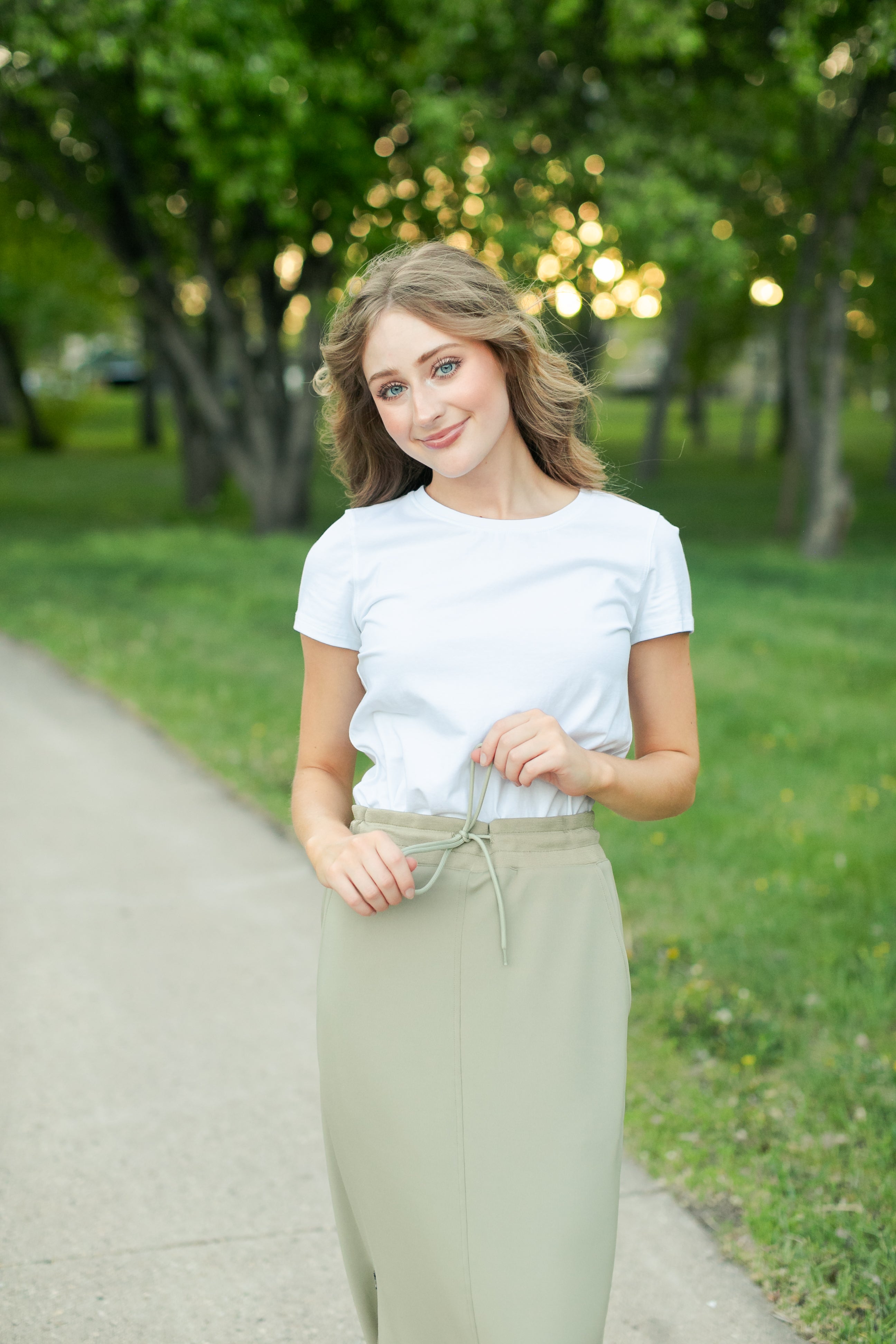 Bradi Side Zipper Athletic Midi Skirt Inherit Co.