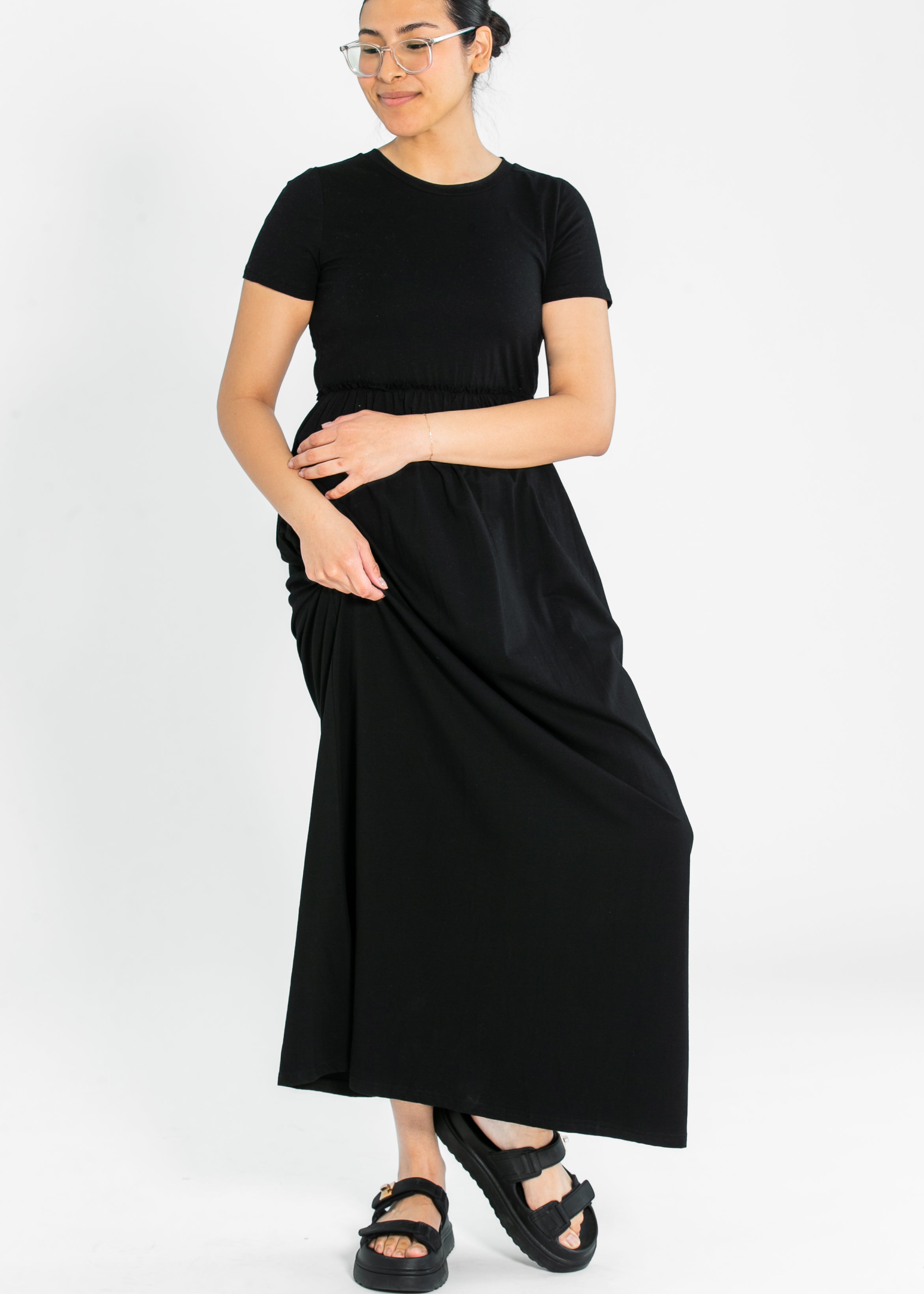 Brie Short Sleeve Maxi Dress - FINAL SALE Inherit Co.