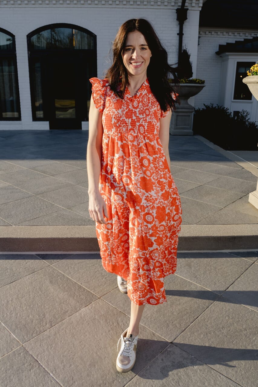 Game Day Maxi Dress | Orange