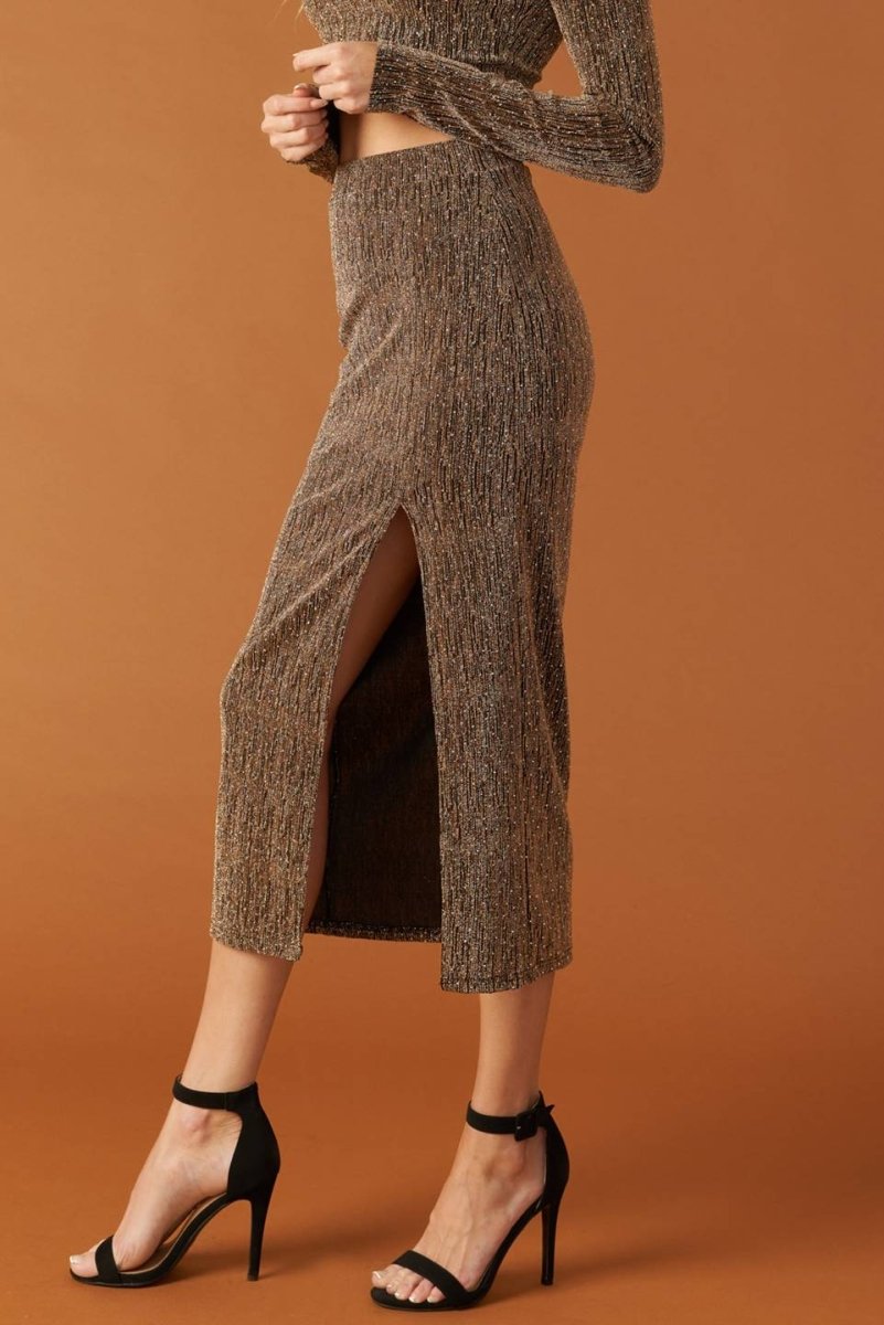 BRUNCH AT NOON EMBELLISHED TOP AND SKIRT SET - Love Salve