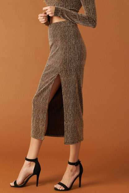 BRUNCH AT NOON EMBELLISHED TOP AND SKIRT SET - Love Salve