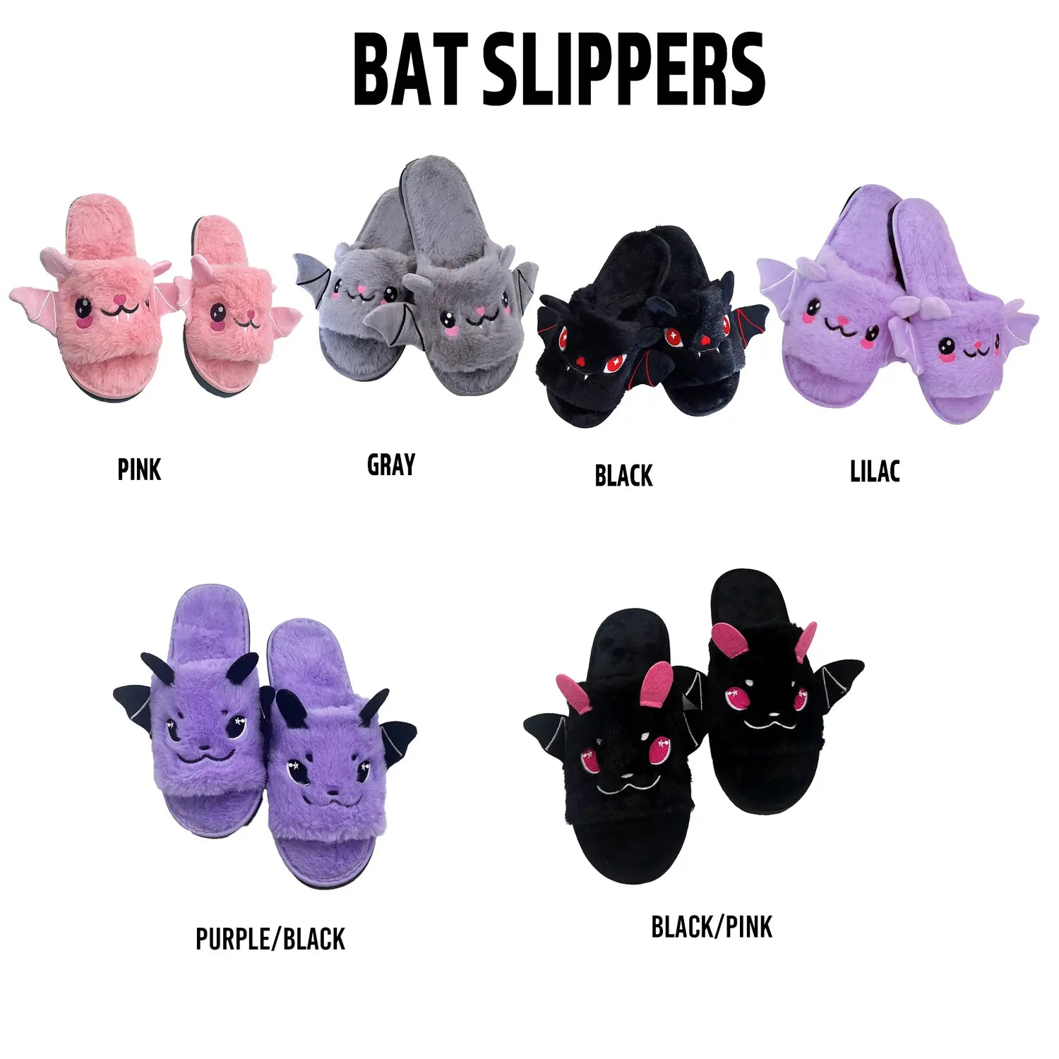 Bat Slippers Men, Women, Children MM