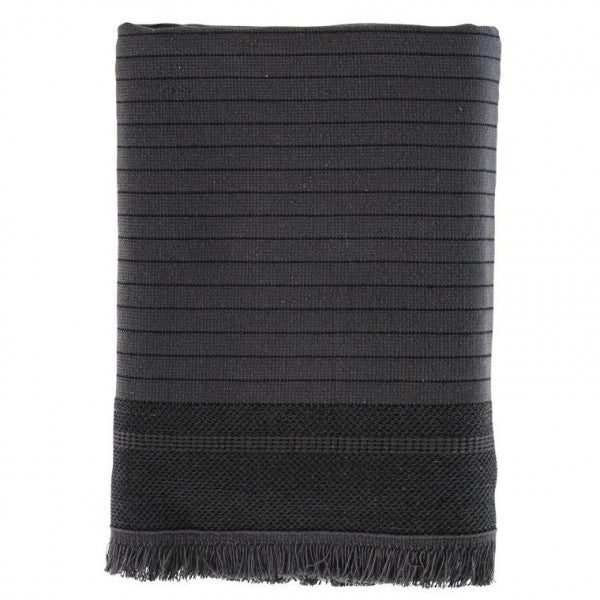 Del Mar Gray Terry Turkish Towel Set 100 Percent Long Staple Premium Cotton - Love Salve 