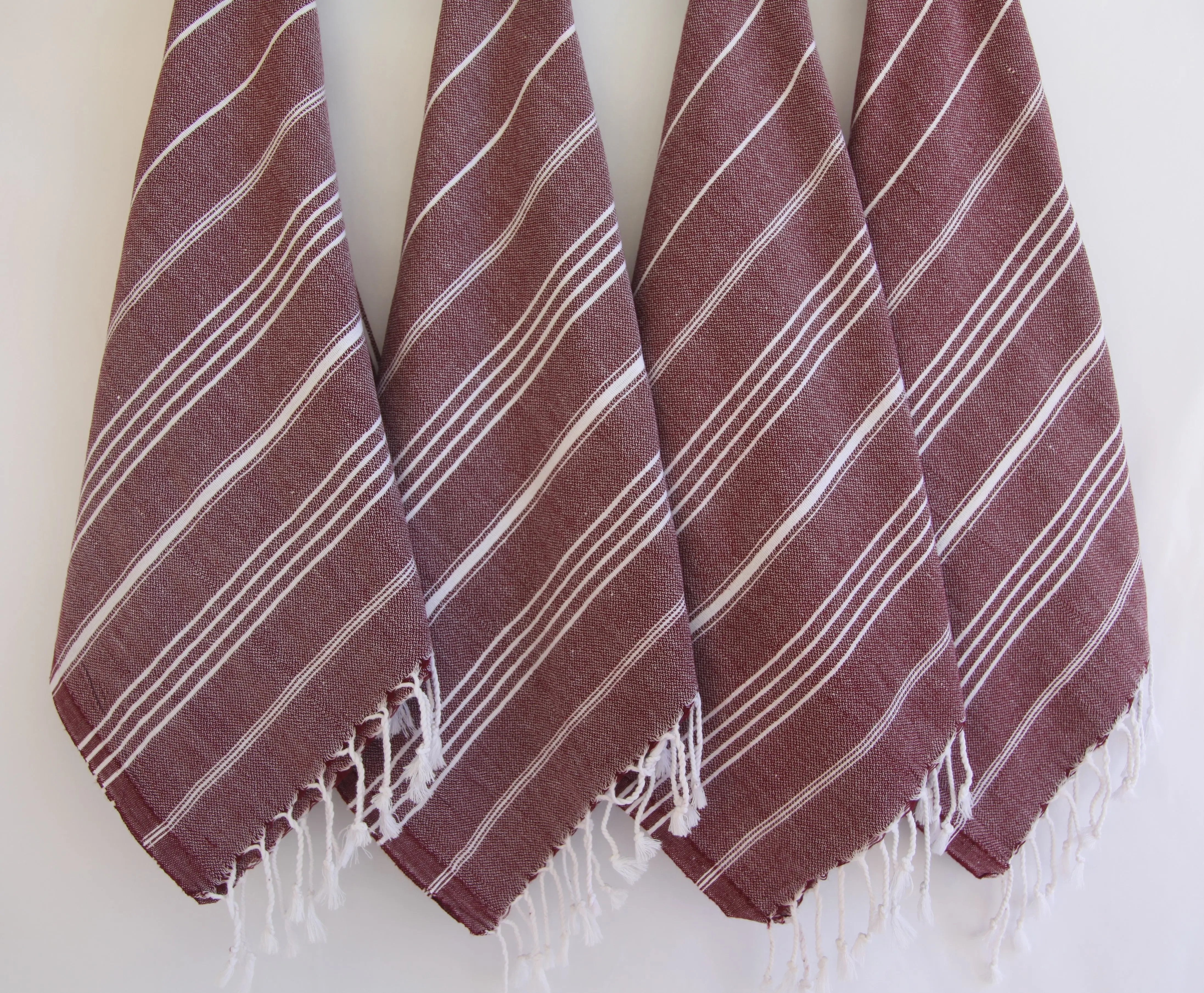 Monaco Hand Towel 100 Percent Natural Turkish Cotton 20 Inch W x 36 Inch L Eco Friendly Quick Drying Soft Large Size - Love Salve 