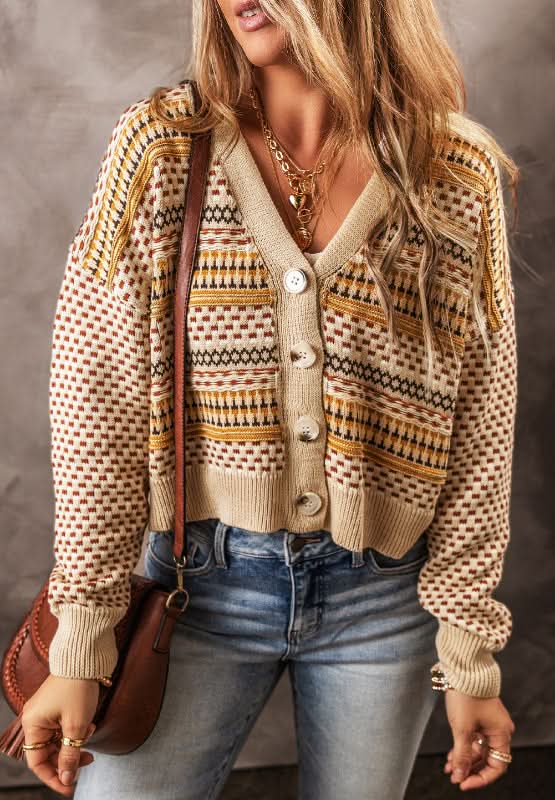 Button Down Long Sleeve Cardigan - Love Salve 