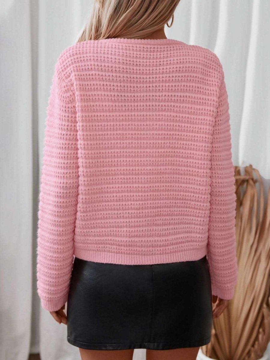 BUtton Up Long Sleeve Cardigan - Love Salve 