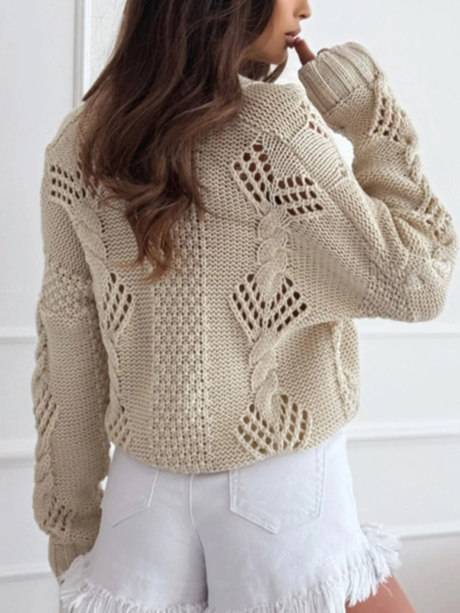 Button Up V - Neck Cardigan - Love Salve