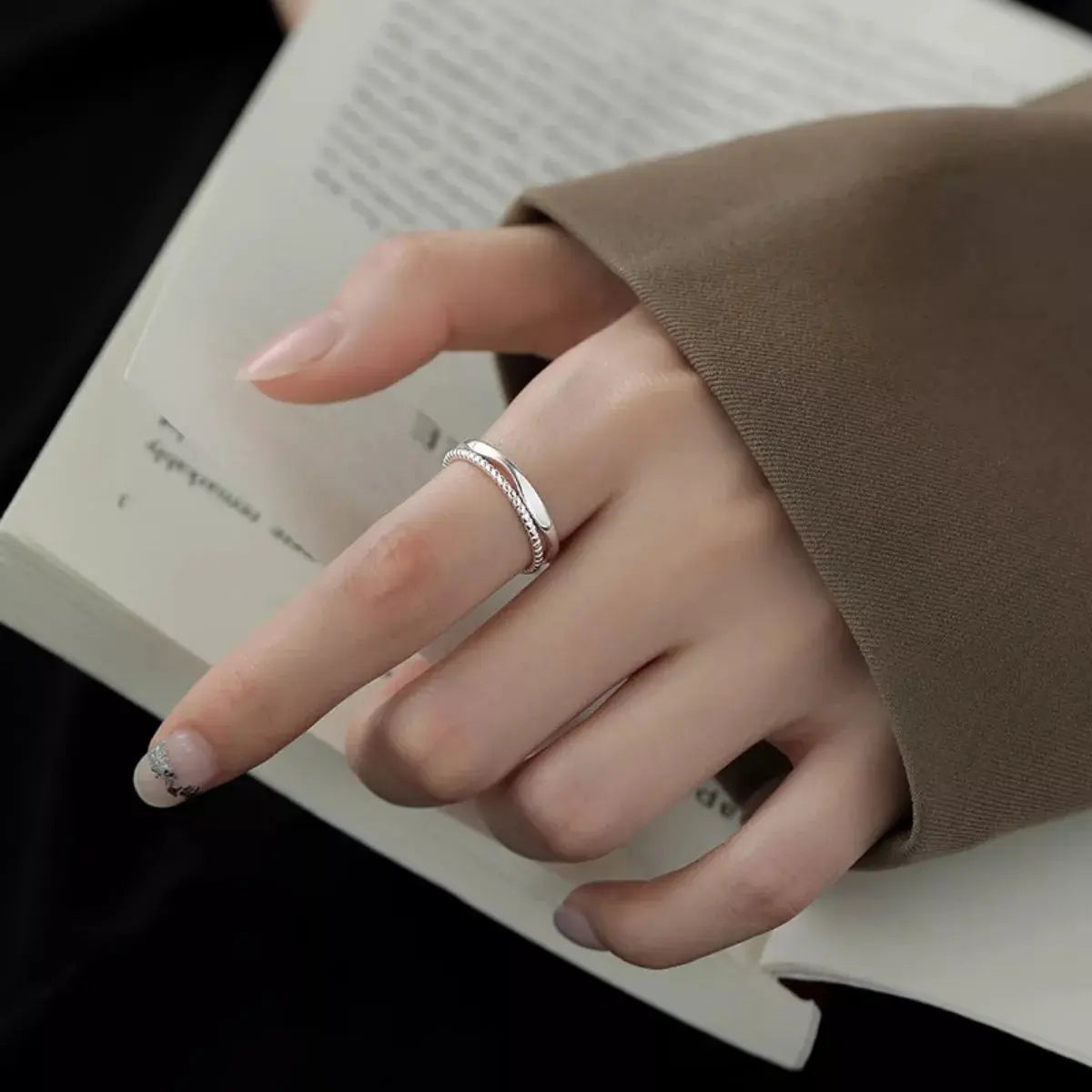 925 Sterling Silver Open Ring Simply Love