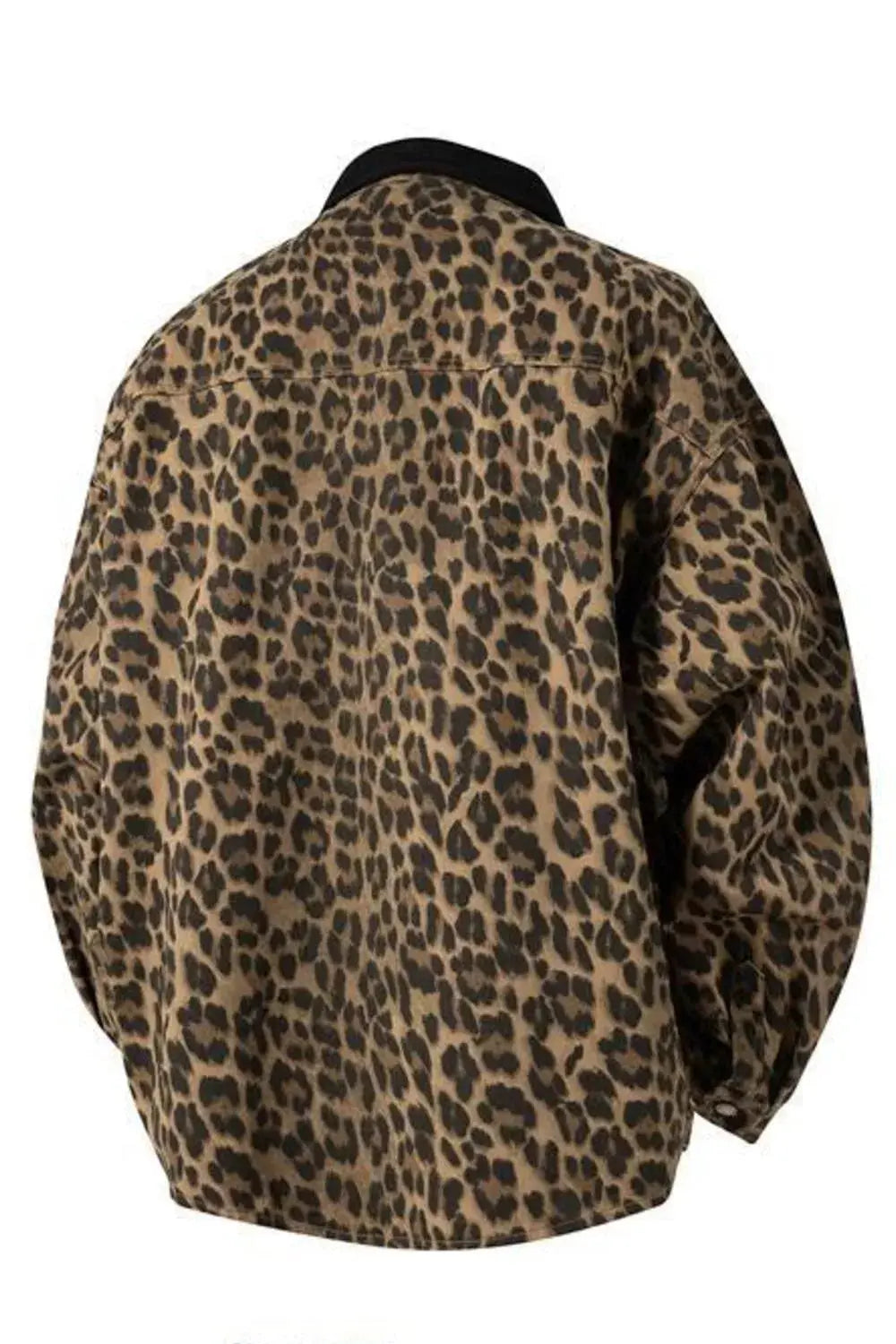 Men's Plus Size Leopard Print Snap Down Shirt Simply Love