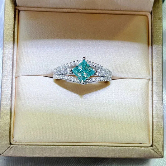 1 Carat Moissanite 925 Sterling Silver Ring Simply Love