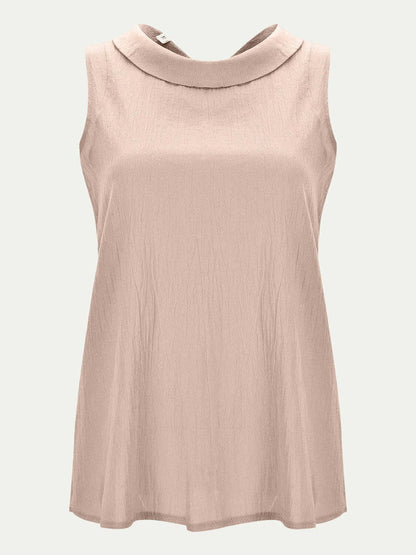 Full Size Round Neck Sleeveless Top.