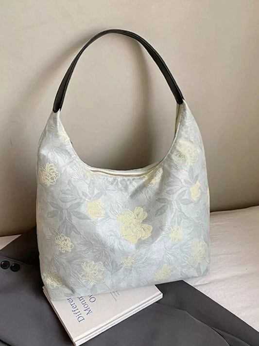 Floral Pattern Hobo Shoulder Bag Simply Love