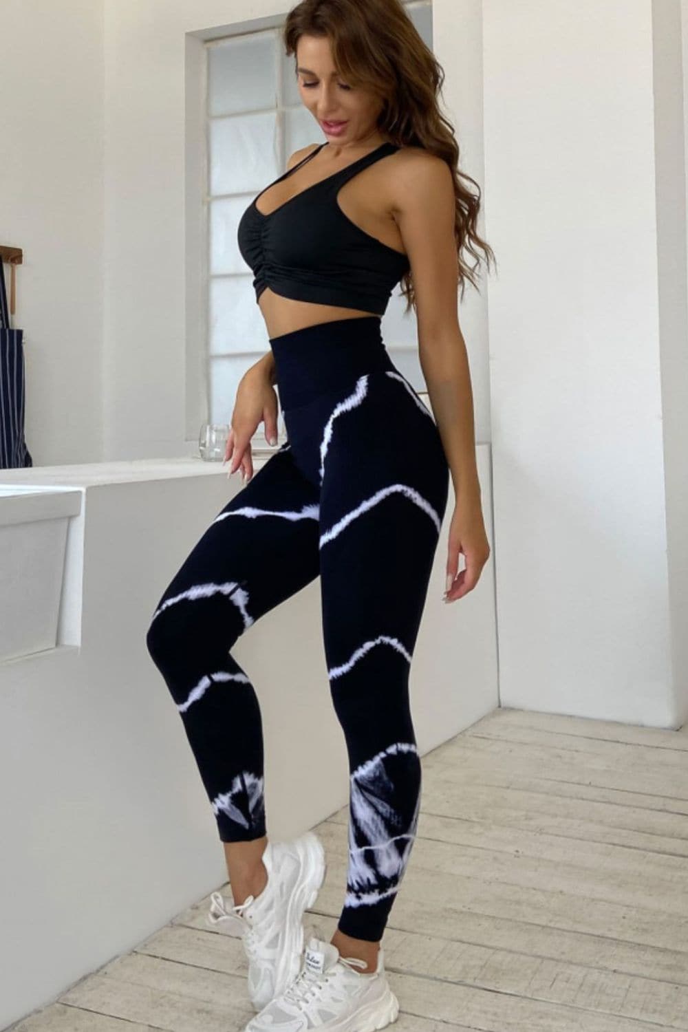 Slim Fit High Waist Long Active Pants.