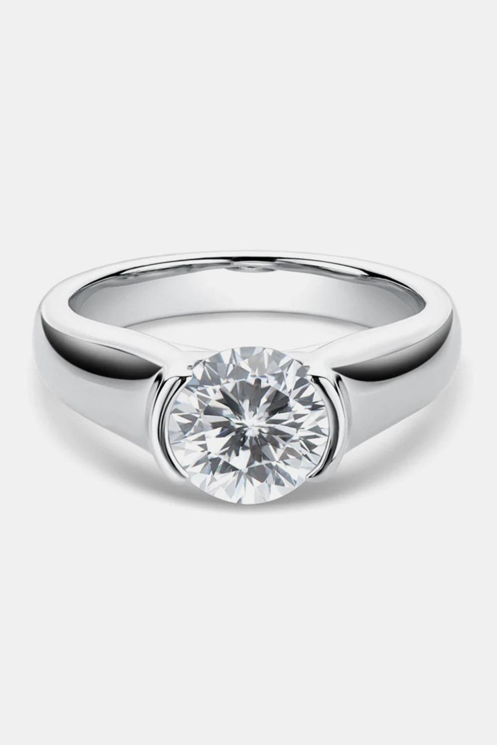 1.5 Carat Moissanite 925 Sterling Silver Ring.