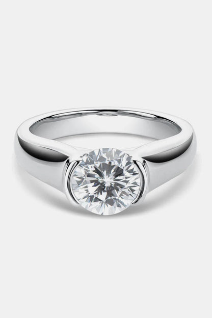 1.5 Carat Moissanite 925 Sterling Silver Ring.