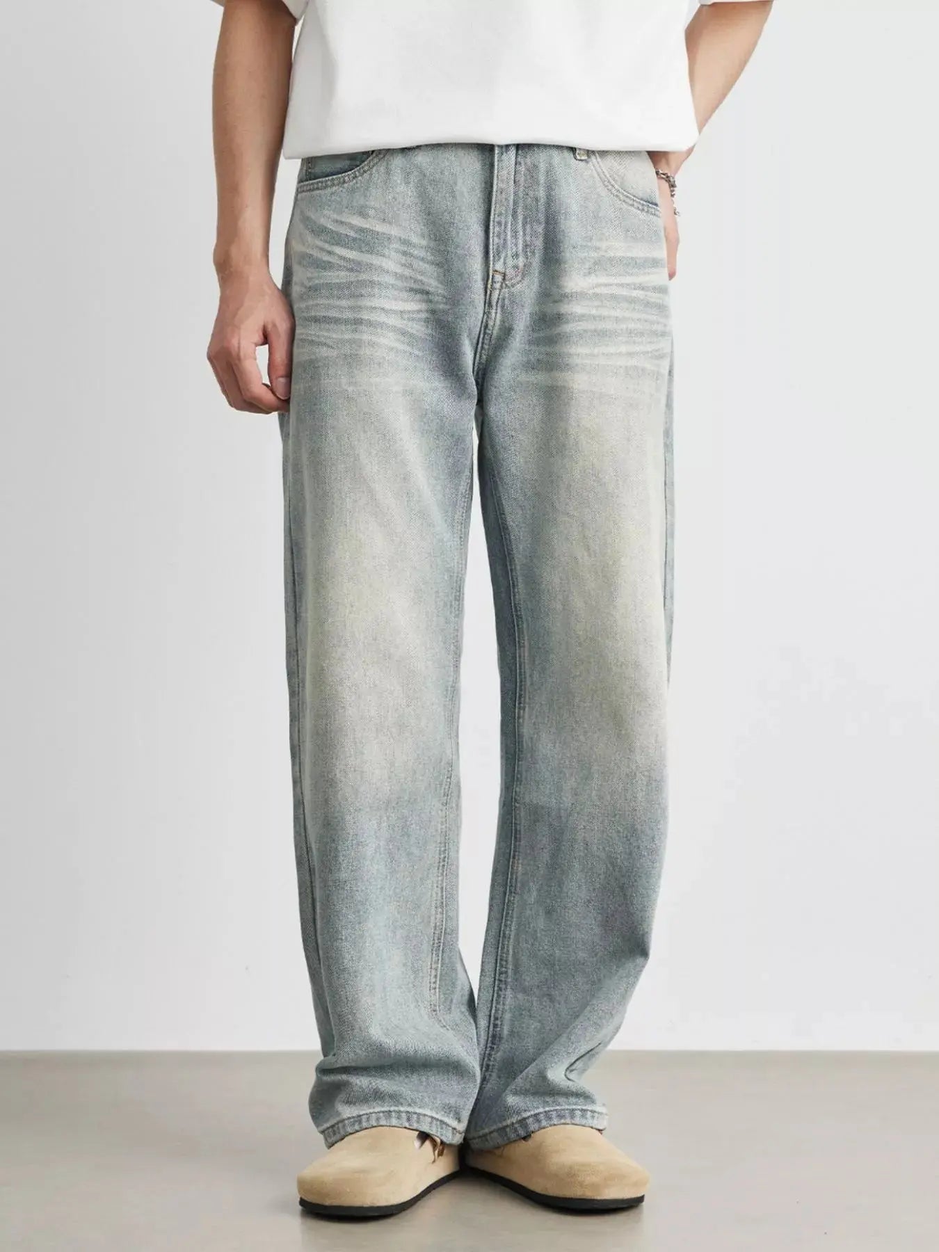 Men's Wash Loose Fit Jeans Simply Love