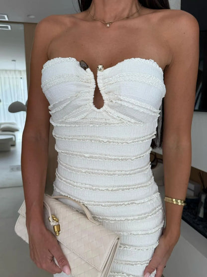Sweetheart Neck Tube Maxi Dress