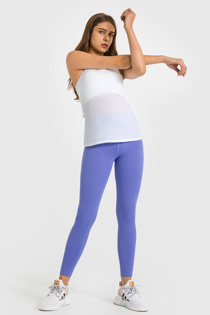 High Waist Ankle-Length Yoga Leggings.