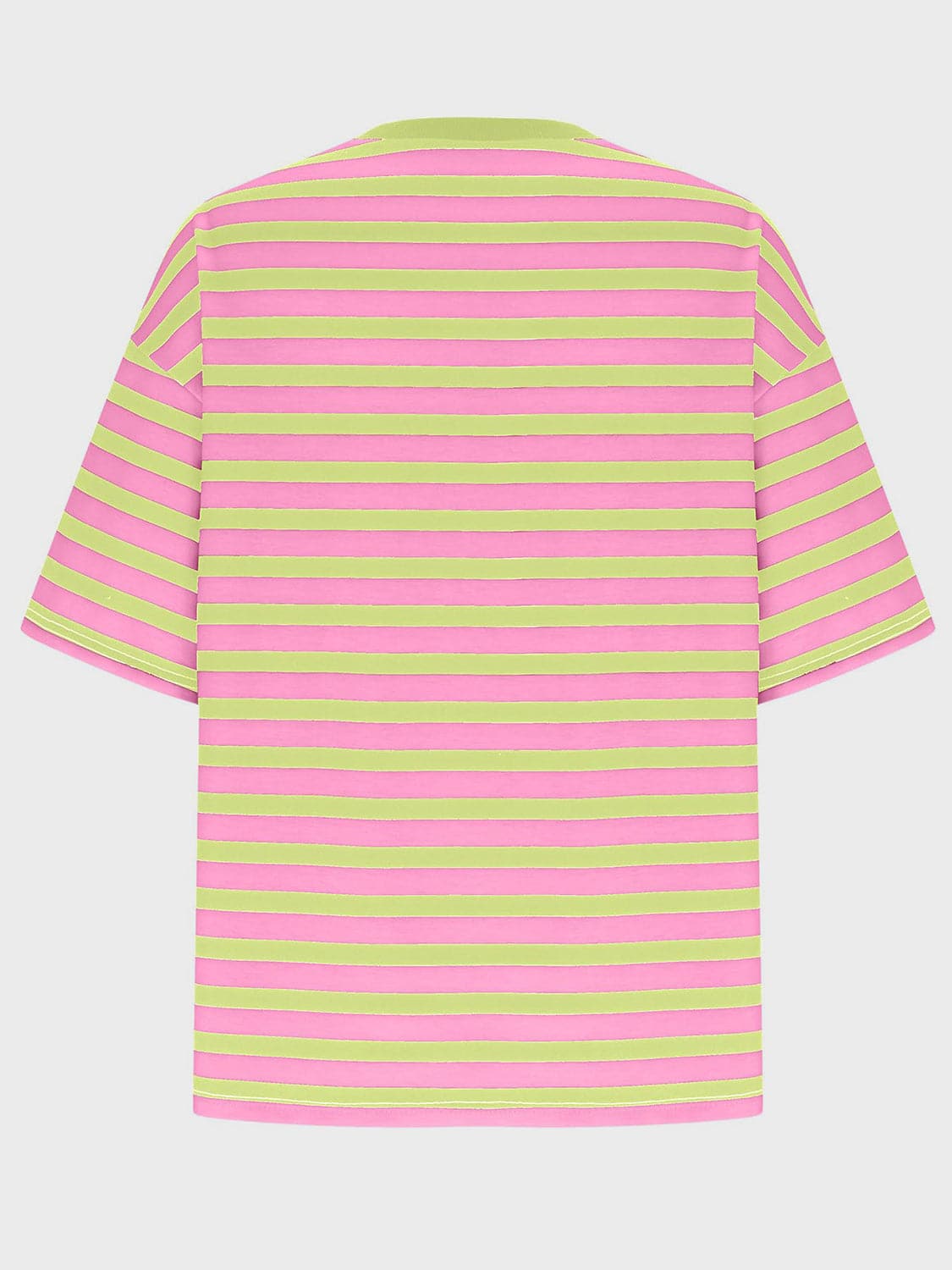 Striped Round Neck Half Sleeve T-Shirt.