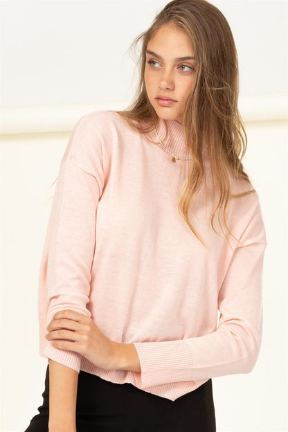 Cozy high-neck sweater for women