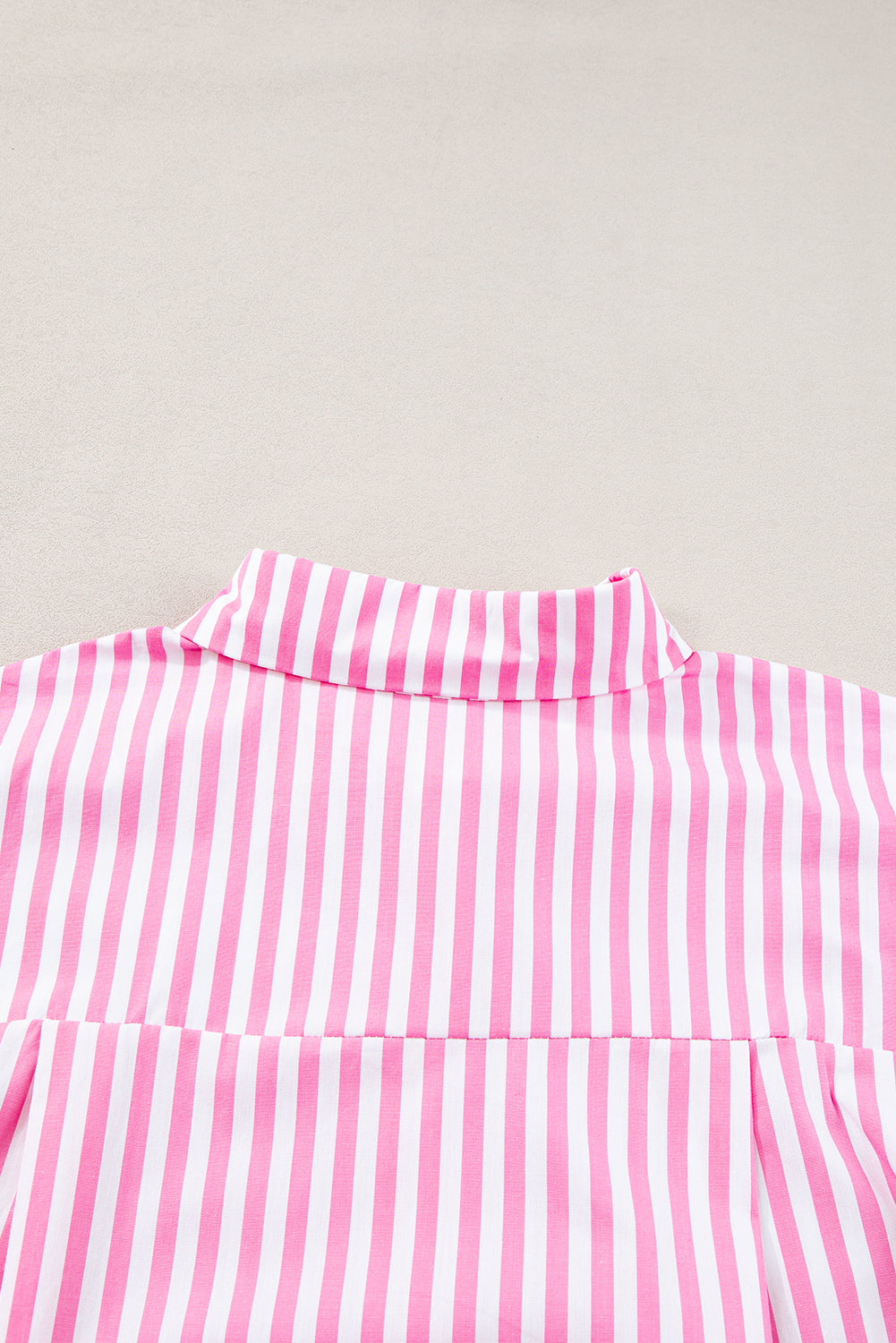 Pink striped oversized dolman sleeve shirt